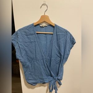 Madewell Sash-Tie Top